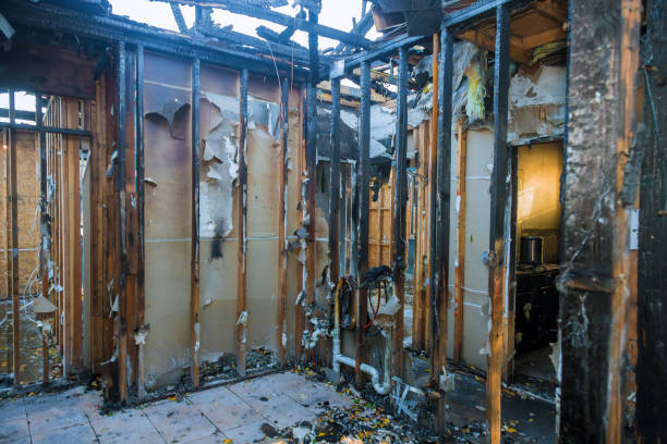 Professional Smoke Damage Restoration technician working in Turtle Lake, WI